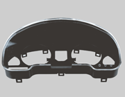 Automobile instrument frame